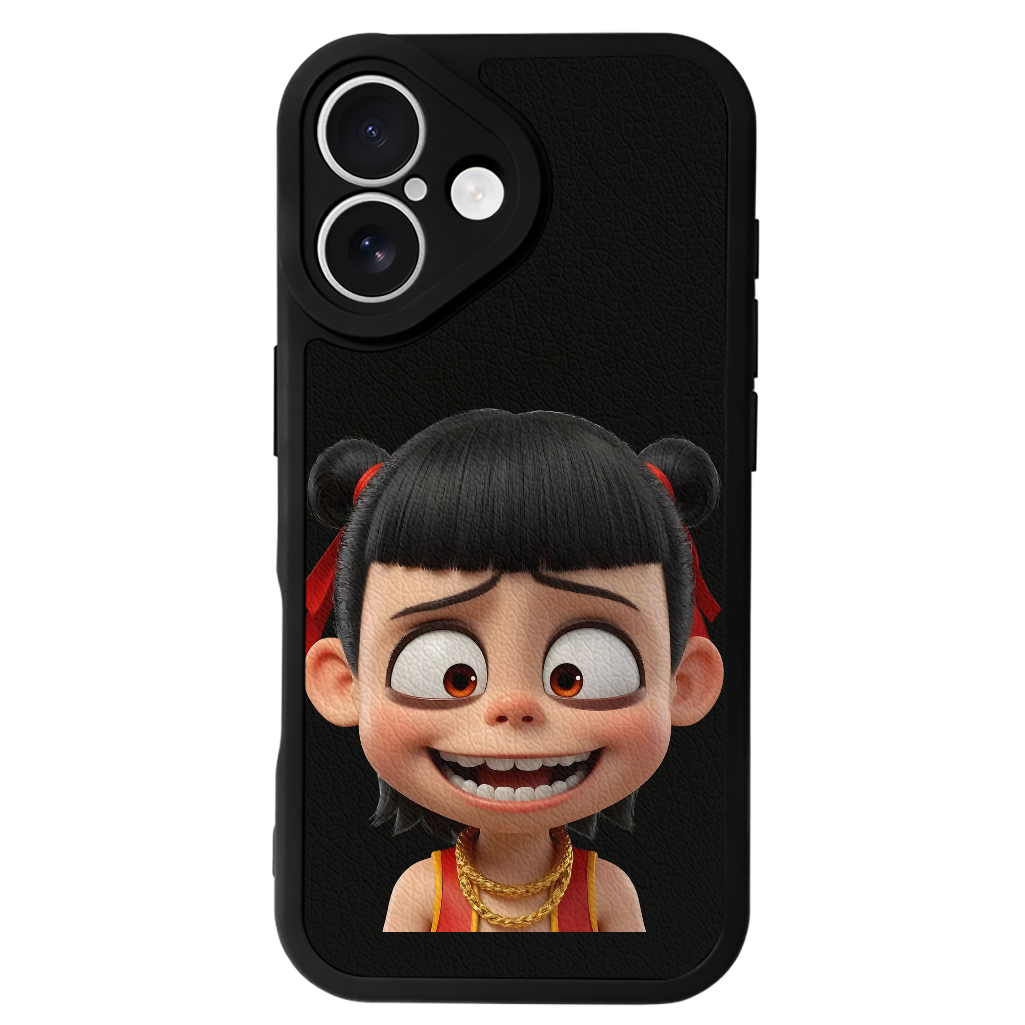 （画像用） Ne Zha 2 ナタ 魔童の大暴れ 【iPhone 16シリーズ対応】シリコンスマホケース（レザー調） 材質：シリコン